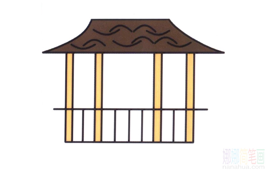 亭子的画法