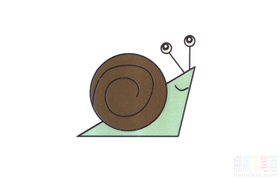蜗牛的画法