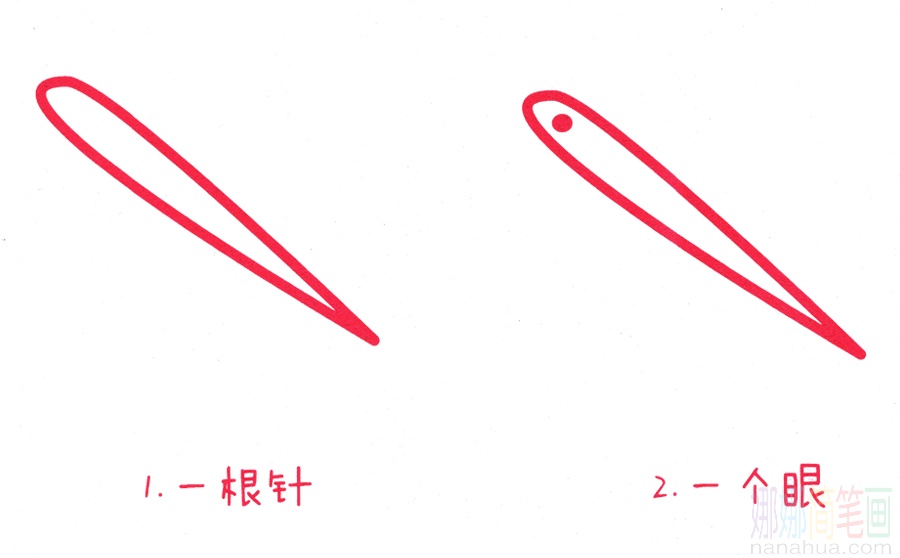 针的画法
