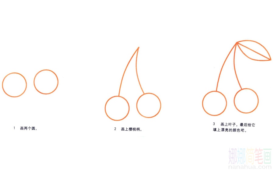 樱桃的画法