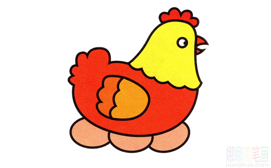 小母鸡的画法