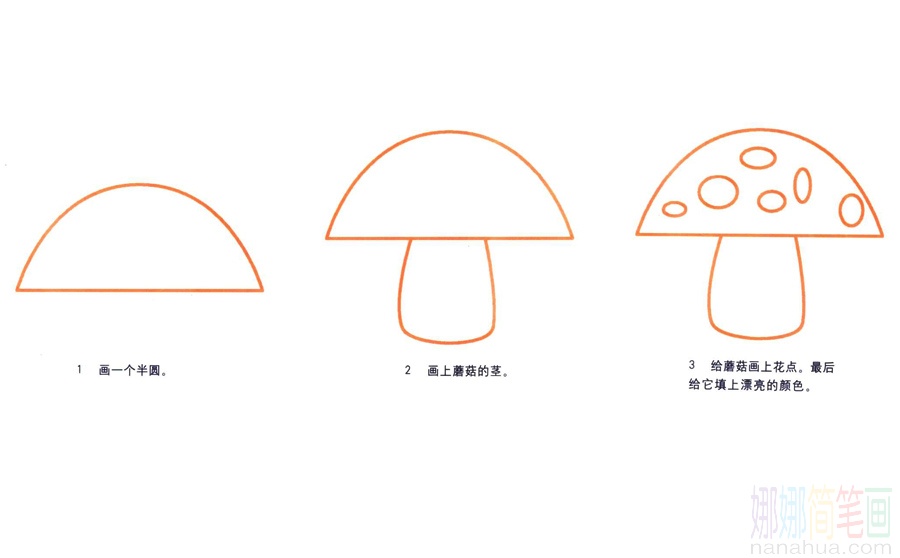 蘑菇的画法