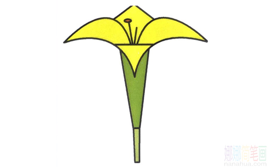 百合花的画法