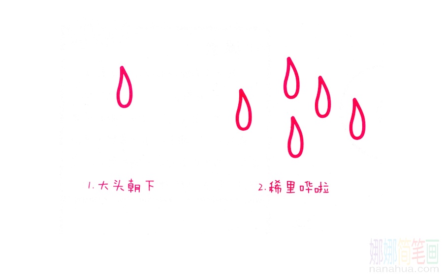 雨滴的画法