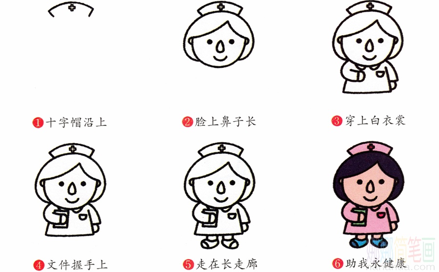 护士的画法
