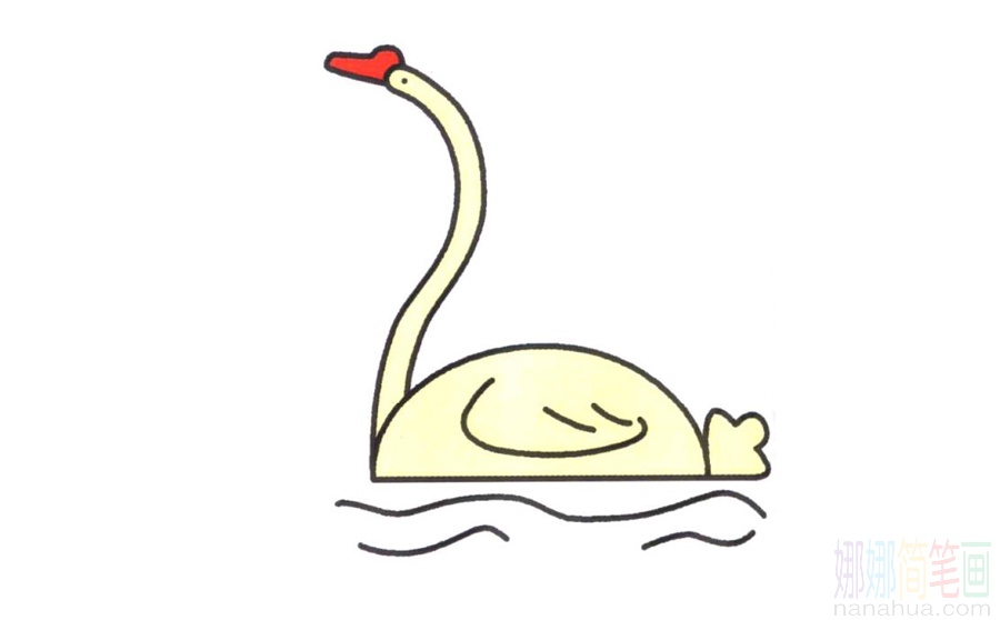 天鹅的画法