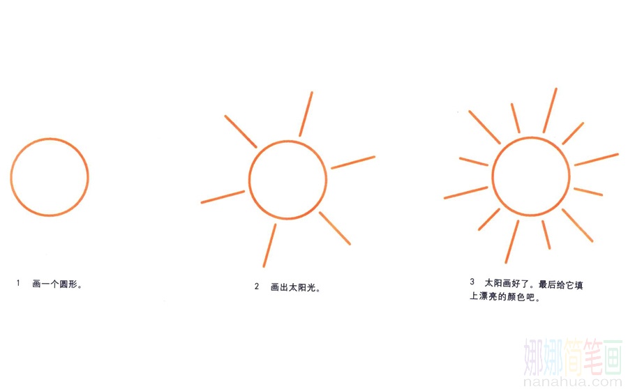 太阳的画法