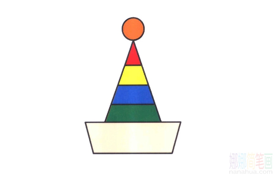 小丑帽的画法