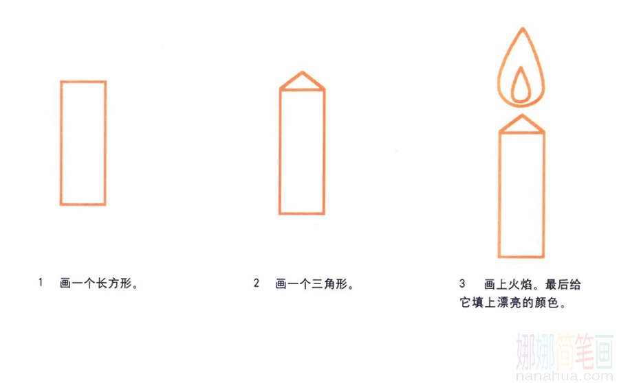 蜡烛的画法