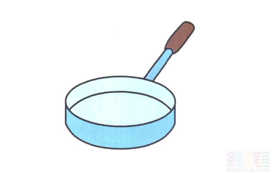平底锅的画法