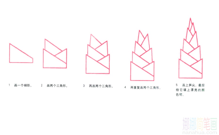 竹笋的画法