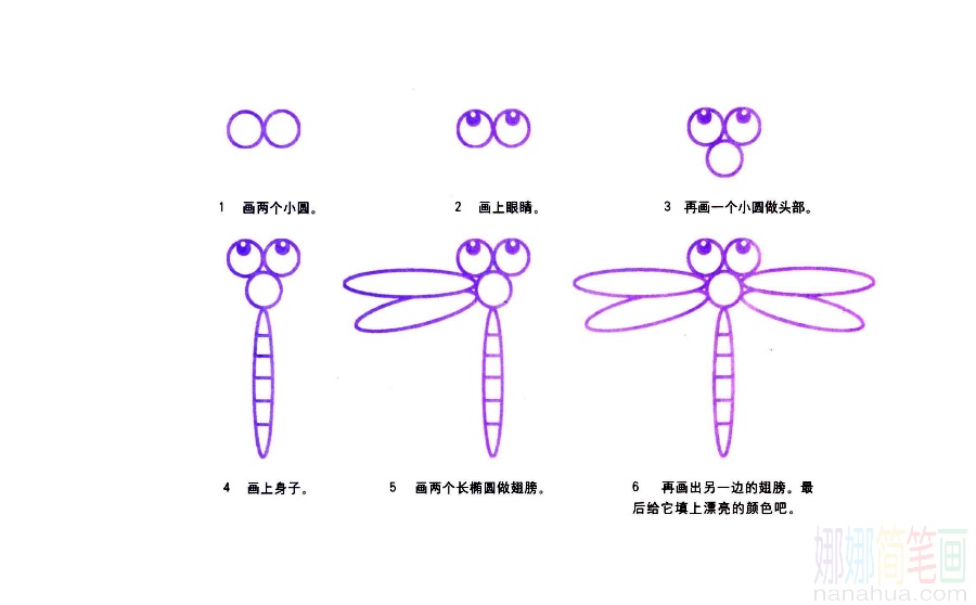 蜻蜓 蜻蜓的画法