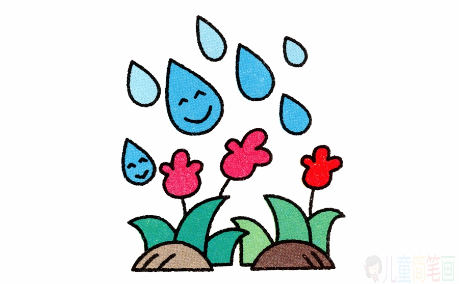 下雨的画法