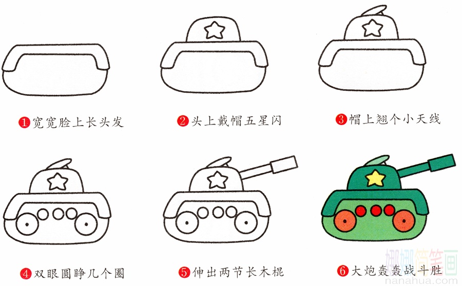 坦克的画法