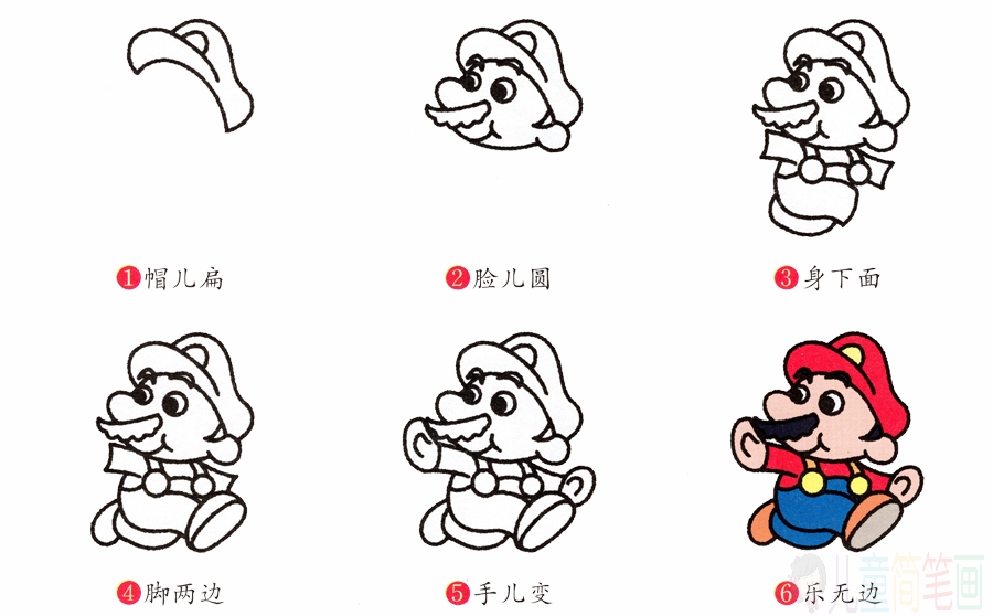 超级玛丽的画法