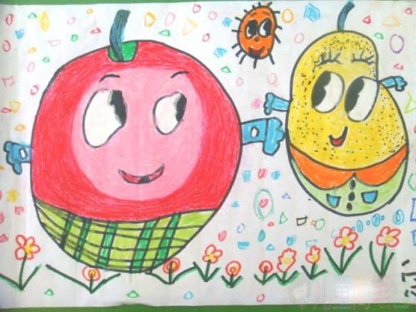 幼儿卡通苹果宝宝儿童画画图片大全/儿童简笔画 幼儿卡通苹果宝宝儿童画画图片大全
