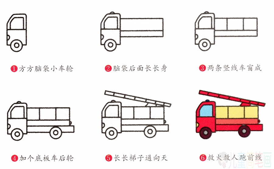 消防车的画法