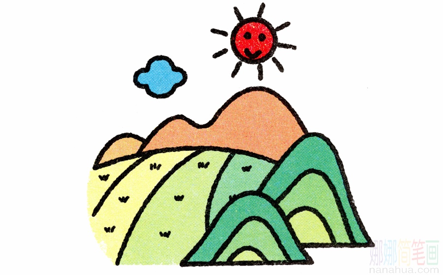 稻田的画法