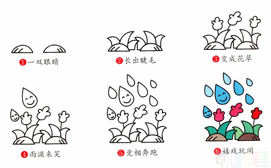 下雨的画法