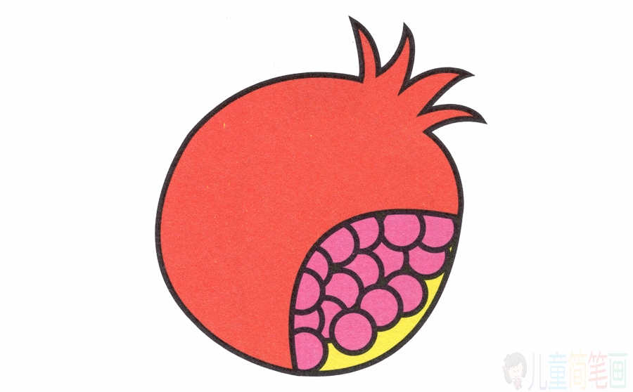 石榴的画法