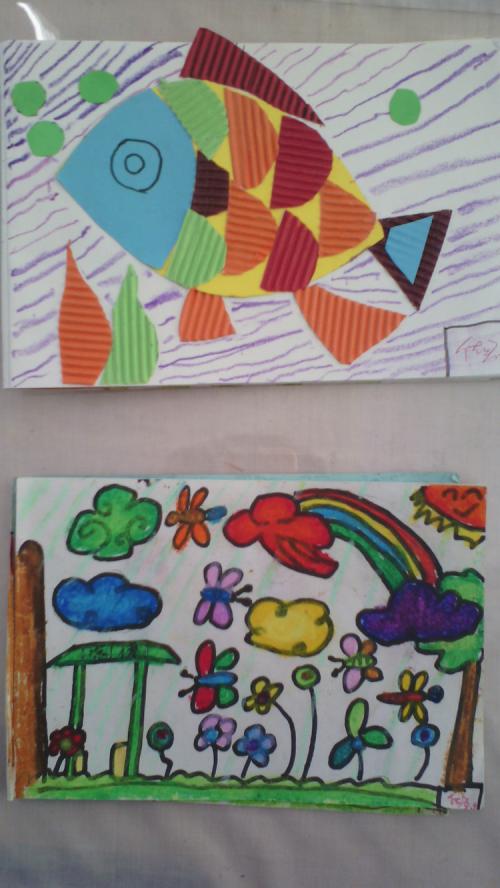小学创意儿童画手工简笔画创意手工作品