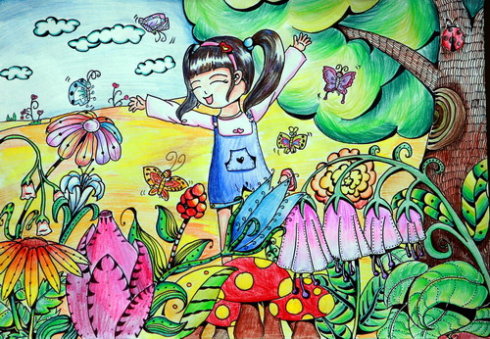 林千芷儿童简笔画有创意的儿童画作品