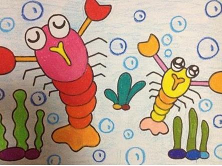 美妙的海洋世界_儿童画作品