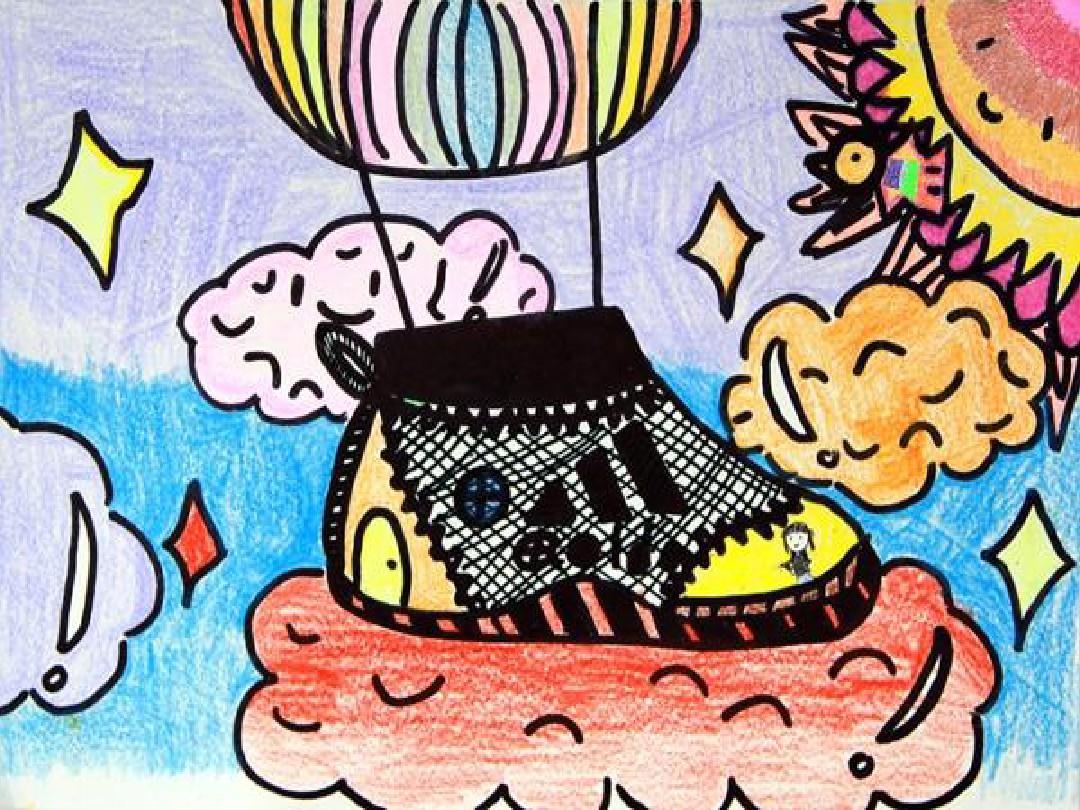 小朋友的色彩艳丽儿童画
