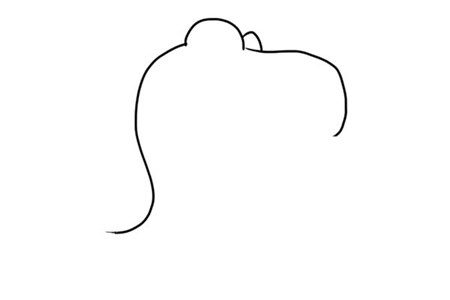 霸王龙卡通简笔画步骤
