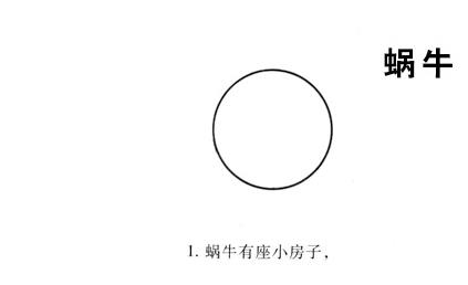 简单易学的蜗牛简笔画详解