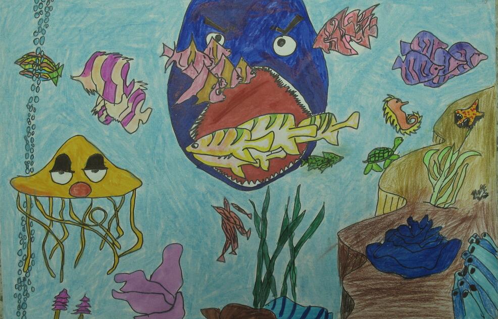 海底世界创意儿童画
