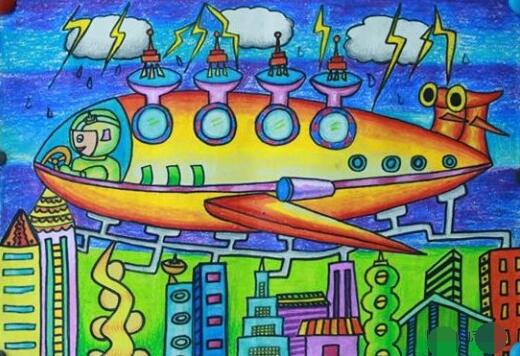 画蛟龙号潜艇的画，蛟龙号儿童绘画作品