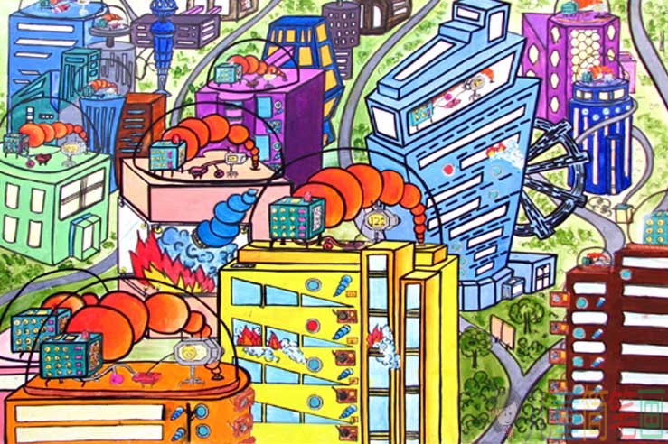 脑洞大开的科幻儿童画作品欣赏