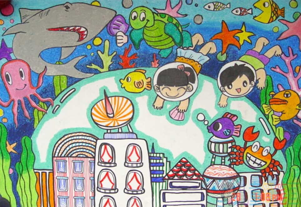 神奇的海底世界儿童画图