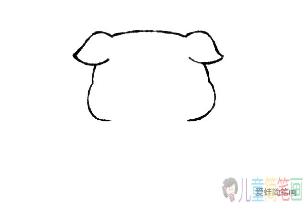 2019猪年画萌萌的小猪 粉色小猪怎么画