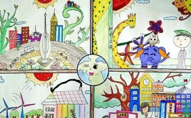 纪念改革开放40周年主题儿童画图片