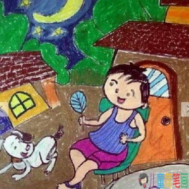 儿童画暑假的生活怎么画，愉快的暑假生活儿童画