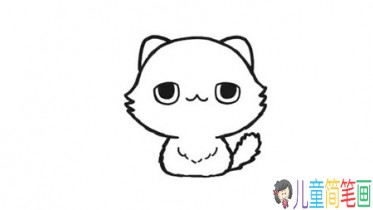 简单的萌萌小猫咪简笔画画法