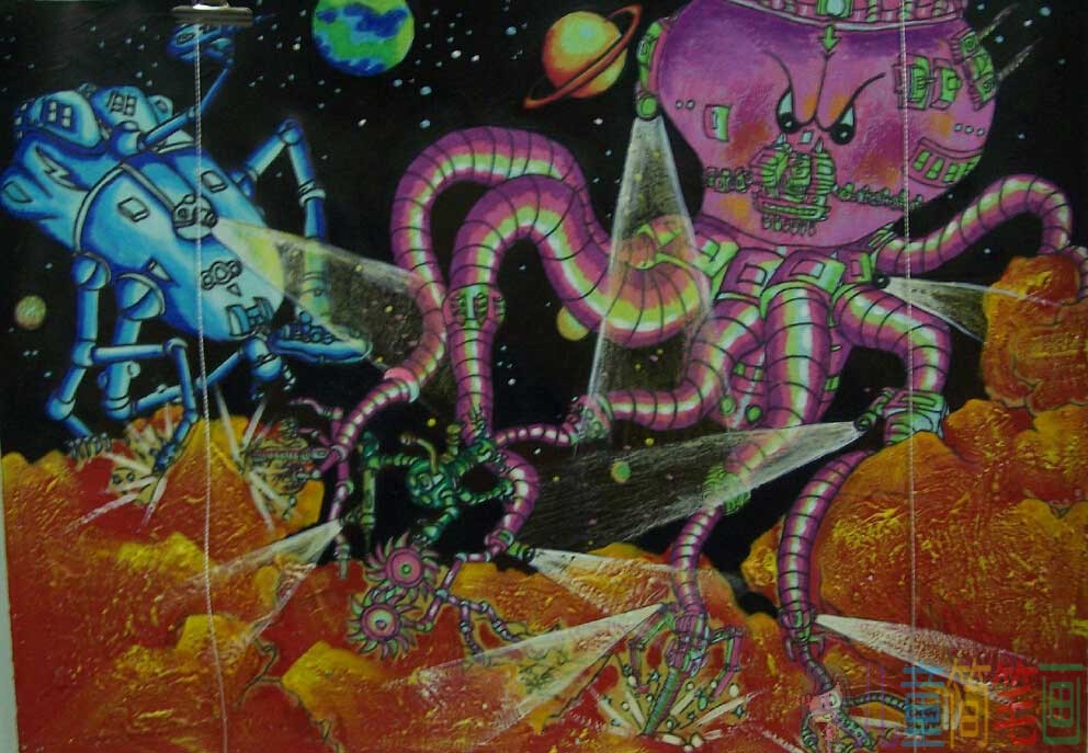 科幻儿童画获奖作品_科幻儿童画大全图片