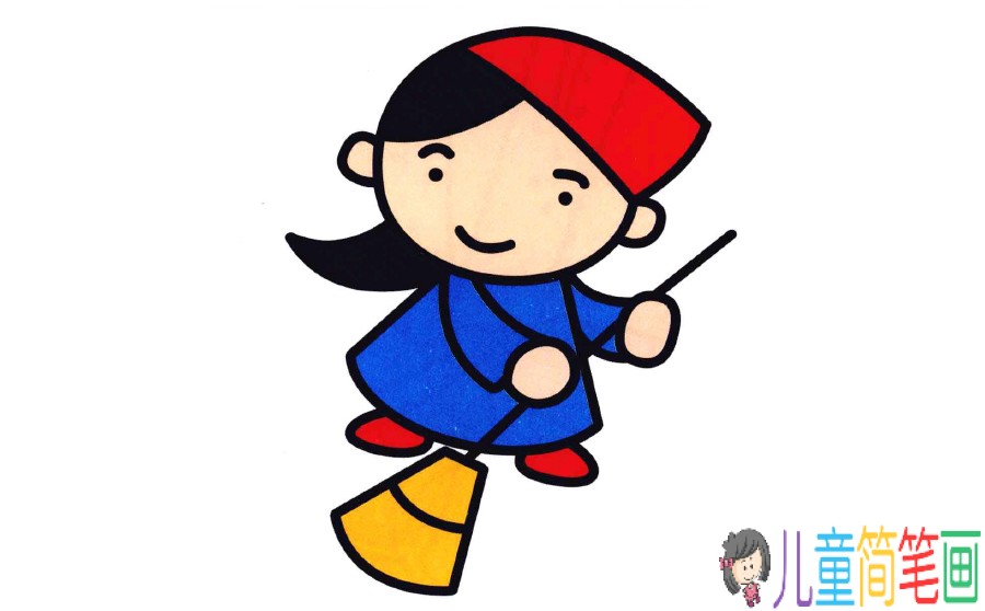 灰姑娘简笔画画法步骤