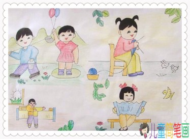 五一劳动节儿童画作品图片大全