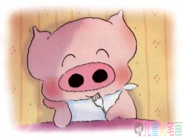 可爱的卡通小猪麦兜一家人图片