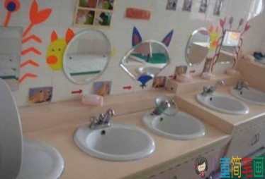 幼儿园厕所环境怎么布置图片?洗手间环创布置图片大全