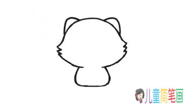 简单的萌萌小猫咪简笔画画法
