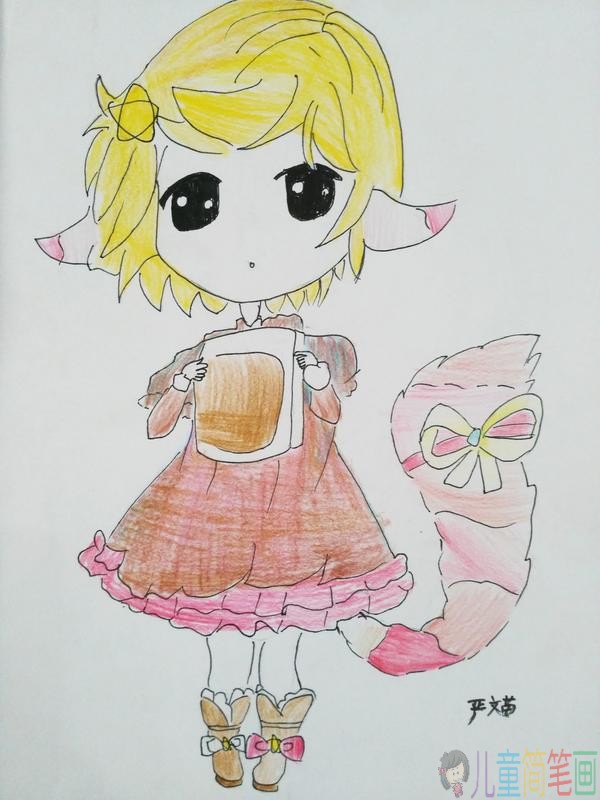 彩色铅笔动漫作品