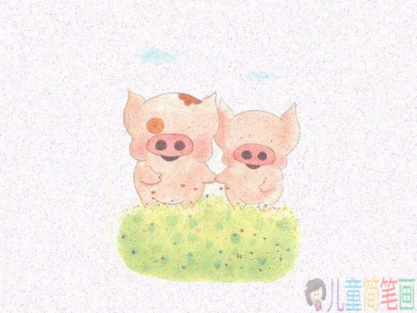可爱的卡通小猪麦兜一家人图片