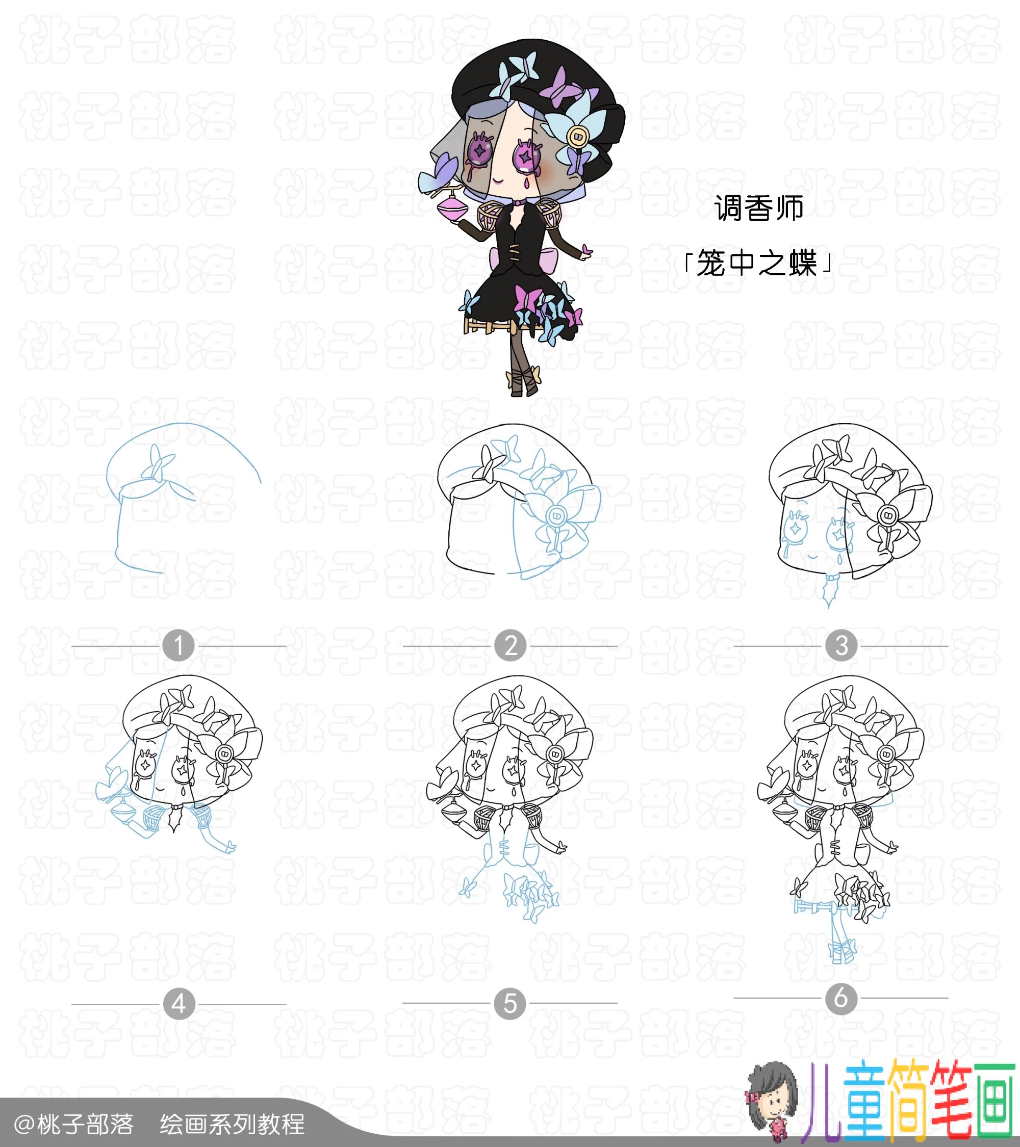第五人格部分角色的简笔画绘画教程