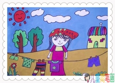 五一劳动节儿童画作品图片大全