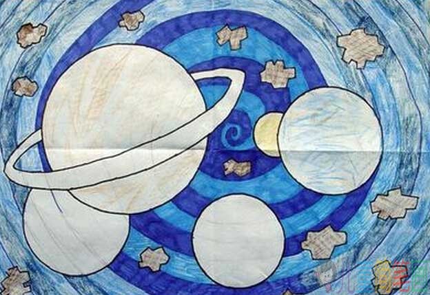科幻儿童画获奖作品_科幻儿童画大全图片