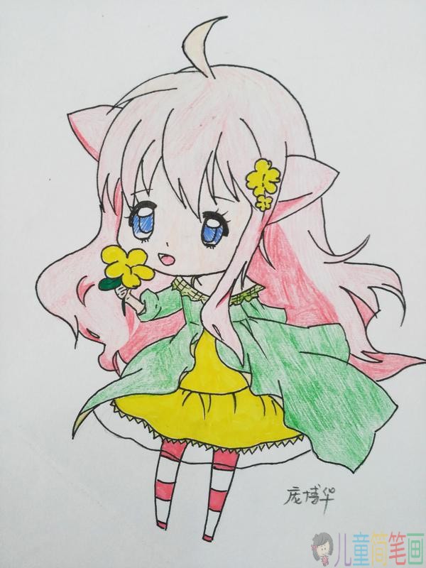 彩色铅笔动漫作品